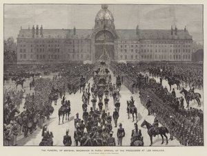 De Begrafenis van Maarschalk MacMahon in Parijs, Aankomst van de Stoet bij Les Invalides